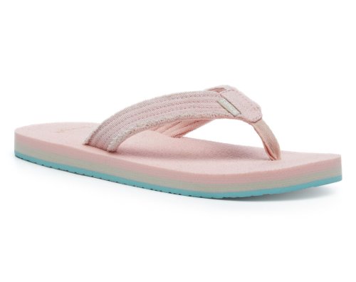 Sanuk Fraidy Stacker Canvas - Sanuk Sandals Kids Pink - Philippines UHDYPM987